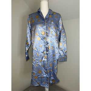 Women’s Long Sleeve Celestial Moon Pajama Top Gown SP